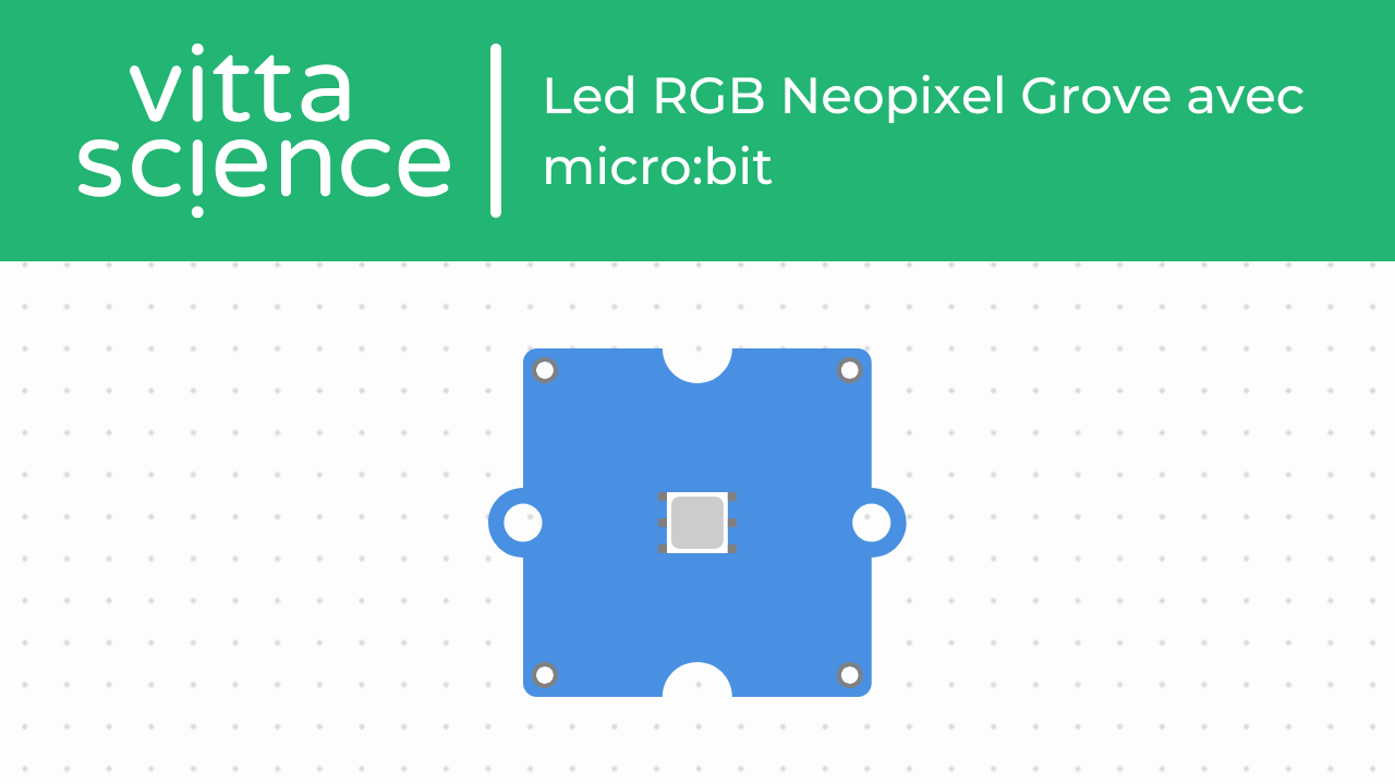 Led RGB Neopixel Grove avec micro:bit